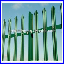 steel triple pointed top pales powder coated palisade fencing